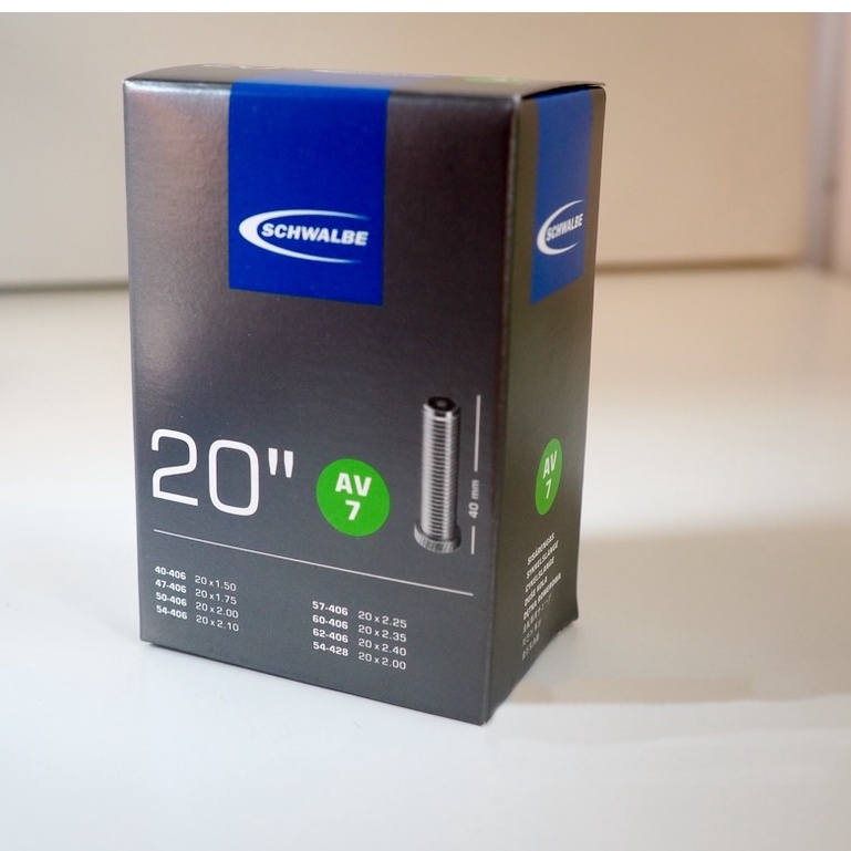 ยางใน ล้อ 20'' SCHWALBE มีทั้งจุ๊ปเล็กและใหญ่ล้อ 406 และ 451