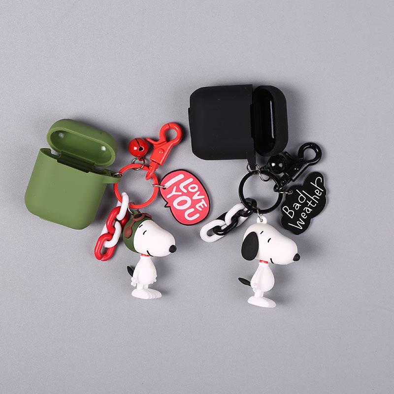 เคสซิลิโคนลายการ์ตูน Snoopy น่ารักสำหรับพวงกุญแจ