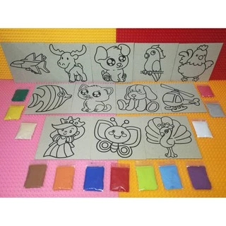 จิ้มแปะ Paper Clay เปเปอร์เคลย์ พร้อมสี ขนาด 12.5*12.5 ซม.