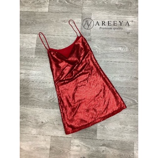 พร้อมส่ง🥳Zara blink blink red dress🥳 W485