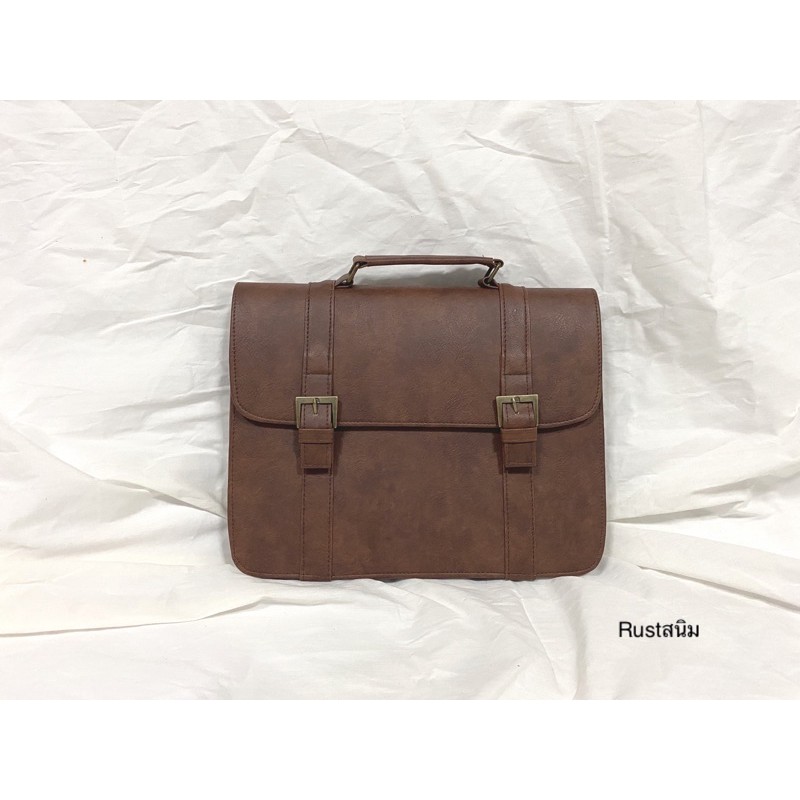 [มีโค้ดลด100บ]HEAPER  BUSINESS กระเป๋าหนัง PU ใส่เอกสาร สะพายข้าง Messenger bag