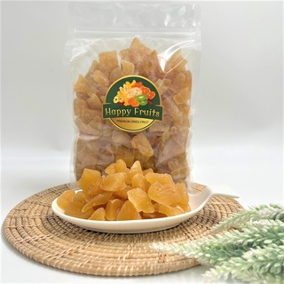 Dried Ginger Chunk ขิงอบแห้งแบบชิ้น ขิงอบแห้ง สูตรน้ำตาลน้อย เกรด A By Happy Fruits