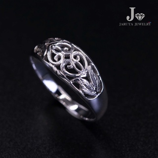 “ห่วงใย” แหวนเงินแท้ 925 ฉลุลายใบไม้ | Jaruta Jewelry