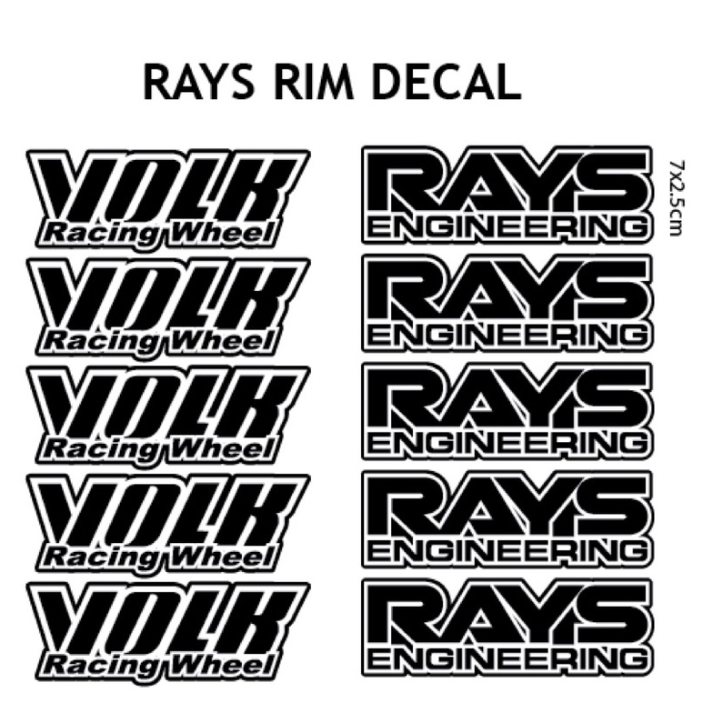 สติกเกอร์ Rays ติดล้อแม็ค ถูกสุดๆ