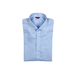 KINGMAN Blue Sky Spread Collar Shirt เสื้อเชิร์ตแขนยาว เสื้อเชิ้ต เสื้อเชิ้ตผู้ชาย สีฟ้า