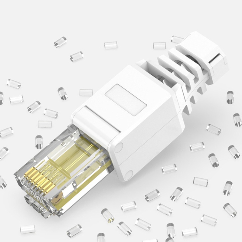 Mojito RJ-45 TOOL-LESS โมดูลาร์ปั๊ก 8 ตําแหน่ง 8 ตัวนํา ไม่มีตัวเชื่อมต่อ CAT6 #8