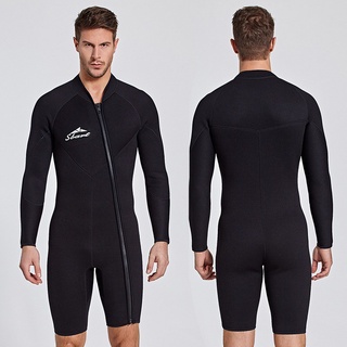 Sbart 🏊‍♀️Easy on and off wetsuit men neoprene 3mm (ชุดเว็ทสูทดำน้ำ)