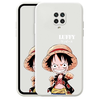 เคสโทรศัพท์มือถือ ลายการ์ตูนลูฟี่น่ารัก สําหรับ Xiaomi Redmi Note 10 9T 9S 9 8 Pro 4G 5G Phone Casing  Silicon Fashion Camera Lens Protector Full Cover simple Liquid silicone Cases