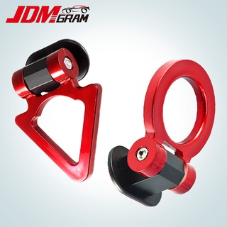 สติกเกอร์ตะขอลากจูง ABS JDM กันน้ํา เพื่อความปลอดภัย แบบเปลี่ยน สําหรับรถยนต์ รถพ่วง 1 ชิ้น หูลากรถแบบหลอก หูลากซิ่ง หูลากหลอก หูลากรถ