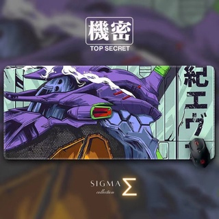 Sigma✨Σ✨ HD หนามาก Evangelion แผ่นรองเมาส์ EVA แผ่นรองเมาส์ขนาดใหญ่ ที่รองเมาส์ แผ่นรองเมาส์ลายอนิเมะ