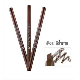 K.N. Shop ﻿Etude House Drawing Eye Brow ดินสอเขียนคิ้ว#03 (สีน้ำตาลอ่อน) 3 แท่ง