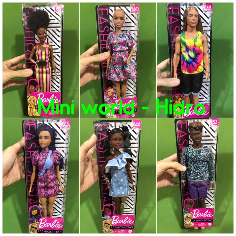 ตุ๊กตา Ken และ Barbie Fashionistas ของแท้