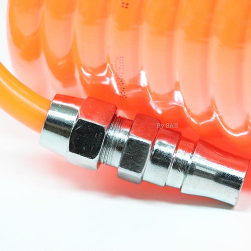 SAE สายลม PU สปริง 6 - 9 - 12 - 15 - 20 เมตร 5 x 8 มม. พร้อมคอปเปอร์ มี 6 แบบให้เลือก Berrylion - รูปที่ 4