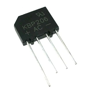 A016 Diode KBP206 2A 600V Bridge Rectifier  4-Pin ไดโอด บริดจ์  KBP206 ทนกระแส 2A ทนแรงดัน 600V แบบ 4 ขา