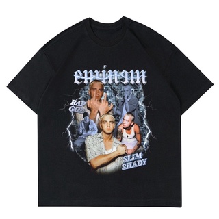 T-shirt  เสื้อยืดผู้หญิง | Eminem RAP GOD | บางเฉียบ เงางาม| เสื้อยืด เสื้อผ้า | เสื้อยืด BOOTLEG | เสื้อยืด สําหรับผู้ช