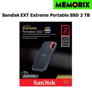 2TB Sandisk External SSD Type C [1050MB/s] Extreme Portable V2 (SDSSDE61) ฮาร์ดดิสก์แบบพกพา NVMe PC