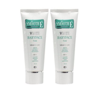 SMOOTH E White Babyface Foam 4 in 1 (6 OZ.) 180 กรัม (2หลอด)