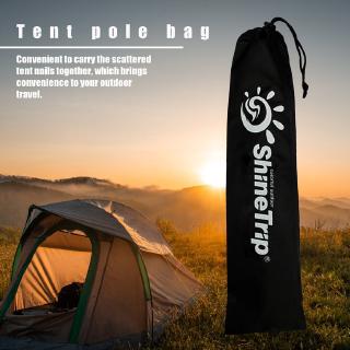 fiveall ♑Compact Tent Camping Tent Support Poles Organizer Pouch Bag Black Storage Bag