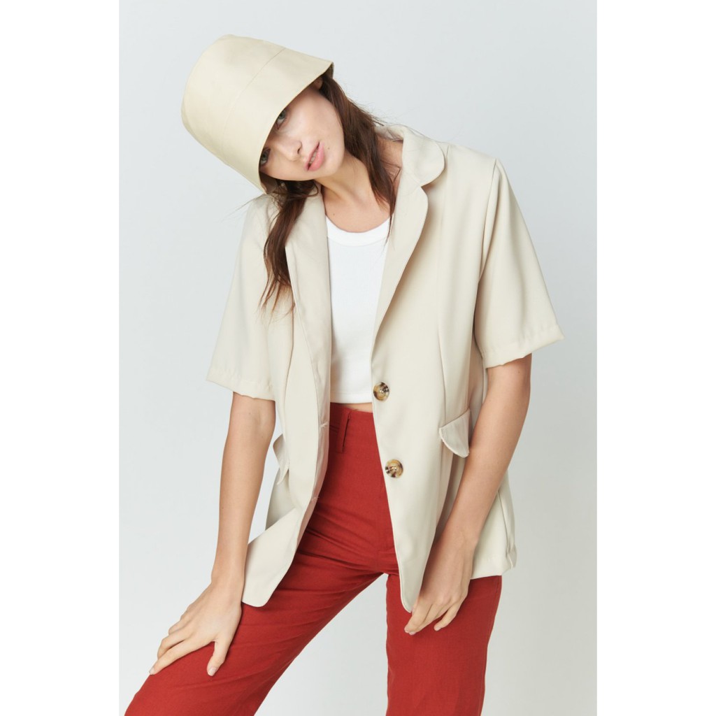 [New] มือ 1 Biscuit Blazer เสือคลุม เบลเซอร์ จาก Tres สีขาว และ สีเขียว (White, Green)