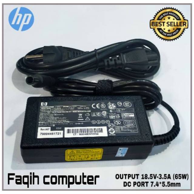 HP Compaq Presario CQ20 CQ32 CQ35 CQ40 CQ42 CQ43 430 G4 1000 18.5V-3.5A อะแดปเตอร์ชาร์จแล็ปท็อป