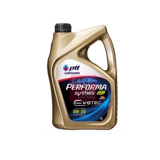 น้ำมันเครื่อง ปตท เบนซิน PTT EVOTEC PERFORMA SYNTHETIC ECO CAR 0W20 (3L)