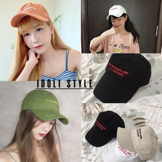 Idoli style หมวกแก๊บพร้อมส่ง หมวกแฟชั่นเกาหลี