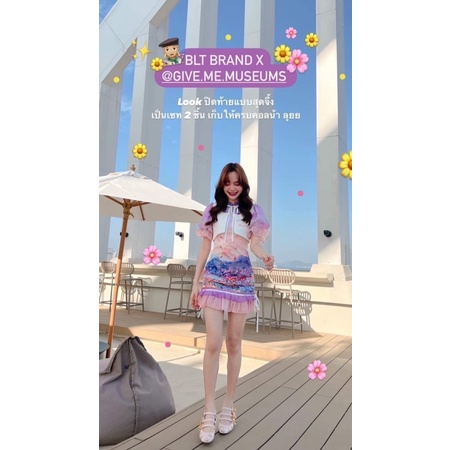 💎พร้อมส่ง💎BLT brand x @give.me.museum collection เดรสพร้อมเสื้อคลุม