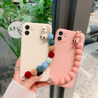 Candy colorful Bear Bracelet Strap Phone Case for OPPO REALME 3 3pro 5 5i 5s 6 6i 7i 8 pro soft shell