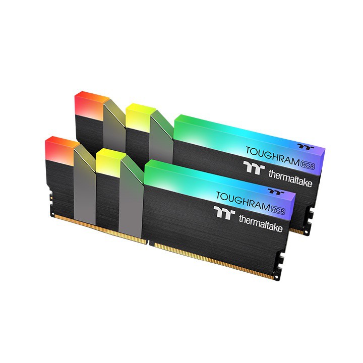 64GB (32GBx2) DDR4/3600 RAM PC (แรมพีซี) THERMALTAKE TOUGHRAM RGB (R009R432GX2-3600C18A)