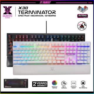 คีย์บอร์ดเกมมิ่ง NUBWO X30 คีย์บอร์ดเกมมิ่ง Spechtrum Mechanical Keybord  Switch Blue/Red(Otemu Anti Dust)