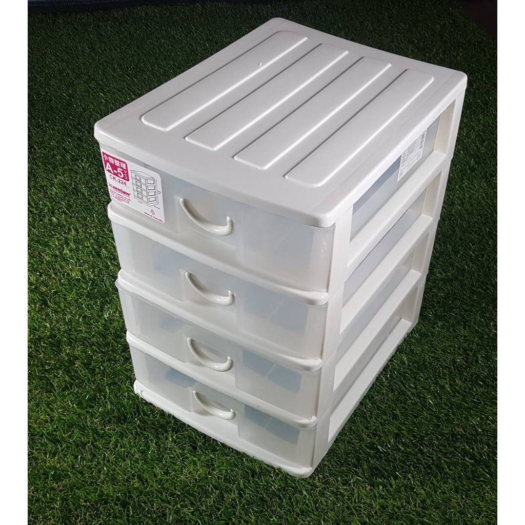 กล่องเก็บของ กล่องลิ้นชัก ลิ้นชักเก็บของ 3-4 ชั้น กล่องเอกสาร A5-A6 กล่องเครื่องเขียน กล่องพลาสติก แบรนด์ KEYWAY รุ่น CK
