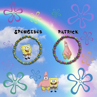 SPONGEBOB Beaded Bracelet 🌈 กำไลข้อมือ/สร้อยข้อมือ กำไลลูกปัดลายสพันจ์บ็อบ