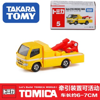 โมเดลรถยนต์ Takara Tomy Tomica No.5 Toyota DYNA Wrecker Truck Diecast Toy Car