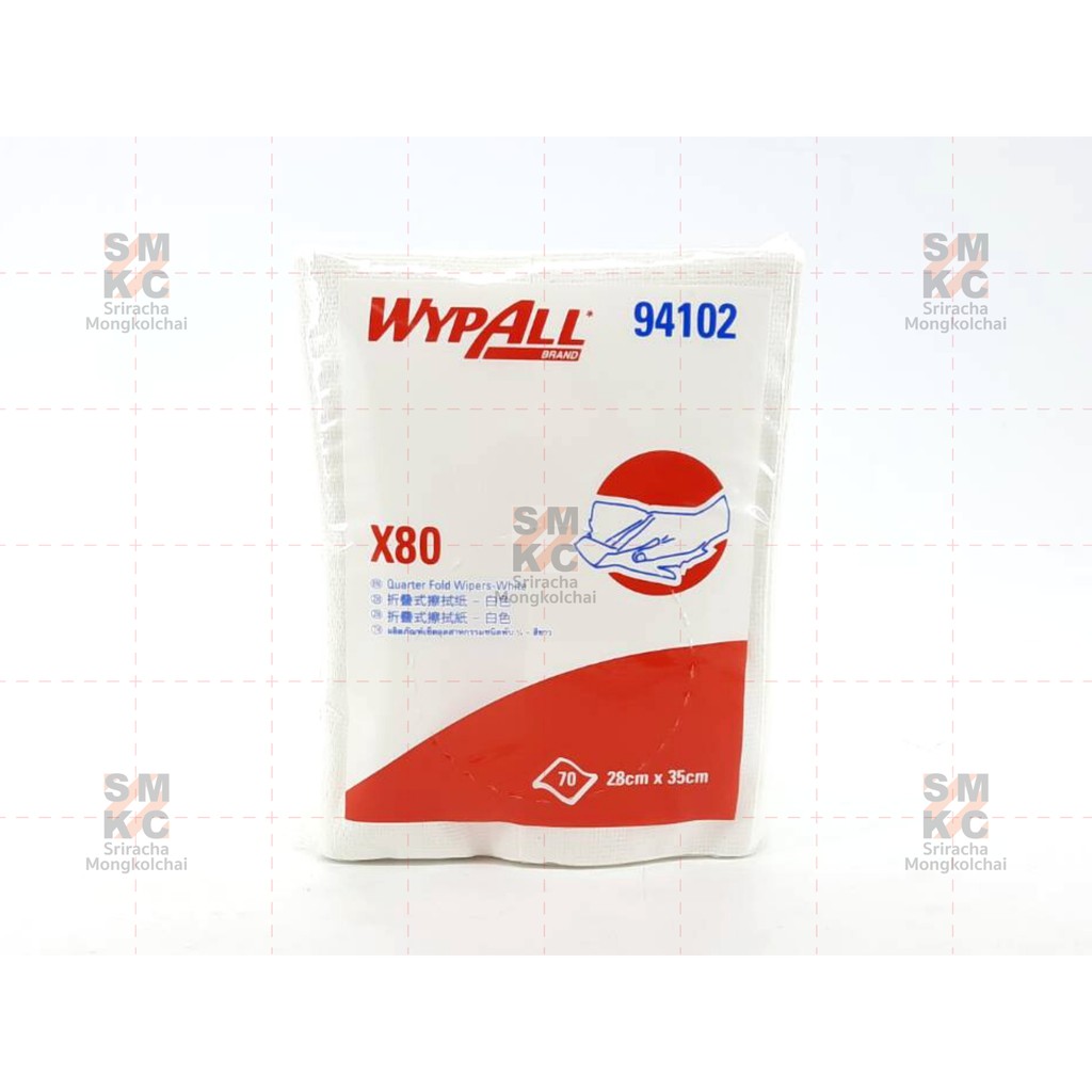 KIMBERLY กระดาษอุตสาหกรรม WYPALL X-80 รุ่น 94102