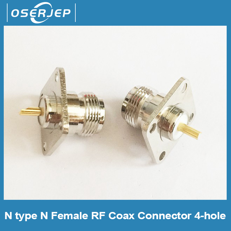 สายเคเบิ้ลN Type N Female แจ็ค Rf Coax เชื่อมต่อ 4 หลุม 1 ชิ้นชิ้น
