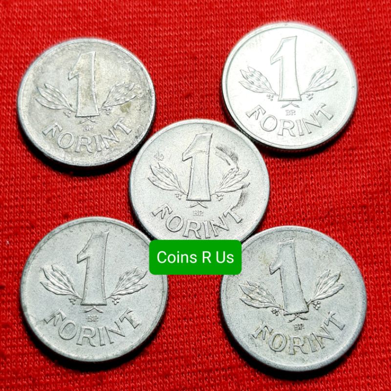 เหรียญต่างประเทศ ฮังการี ปี 1967-1989 ชนิด 1 Forint ขนาด 22.8 มม. ผ่านใช้สวยน่าสะสม