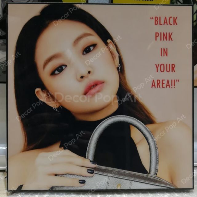 DECOR POP ART Jennie Blackpink รูปแต่งบ้าน รูปติดผนัง home decor ของแต่งบ้าน แต่งคอนโด แต่งห้องนอน ร