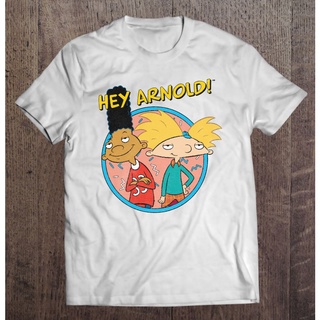 COD Hey Arnold เสื้อยืดลําลอง แขนสั้น คอกลม ลาย Best Friends สไตล์วินเทจ เรโทร