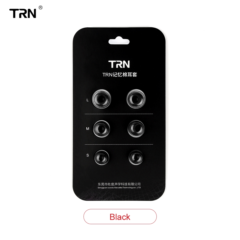 Trn แผ่นโฟมตัดเสียงรบกวน S/M/L 4.5มม. T400 สําหรับหูฟัง 3 คู่ Memory Foam Eartips For In Ear Earphone Earbud Ear Cushions