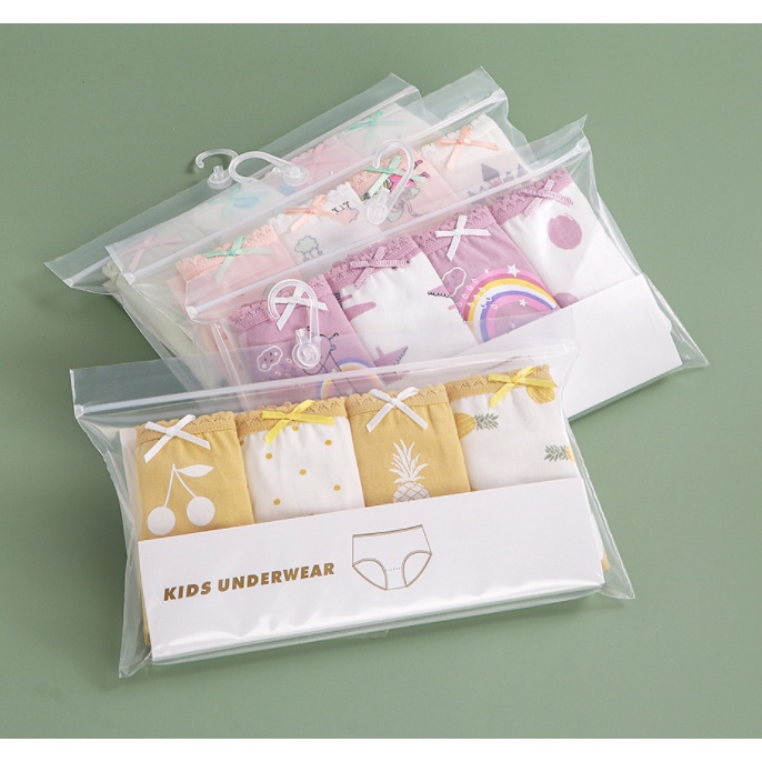 รุ่นใหม่!!กางเกงในเด็กหญิง SET 4 ตัว เกรดพรีเมี่ยม เนื้อผ้านิ่มากกกใสสบาย รับประกันคุณภาพมีพร้อมส่ง - รูปที่ 2