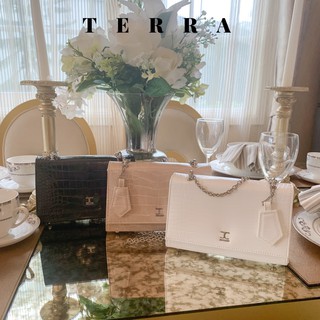 TERRA by JUSTCLOSET กระเป๋าลายเทอร์ราซโซ สุดคิ้วท์