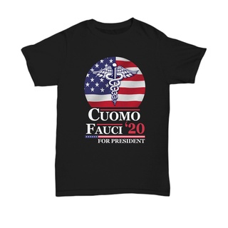 เสื้อยืด พิมพ์ลาย Cuomo Fauci Andrew Cuomo Dr Anthony Fauci สําหรับประธานาธิบดี 2020