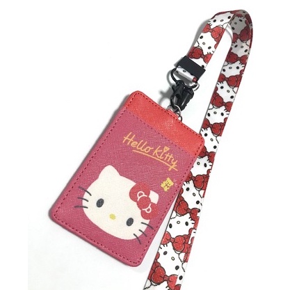 KITTY R BF    ที่ใส่บัตร พร้อมสายคล้องคอ ลาย KITTY R BF  งานดี สวยงาม    MNN