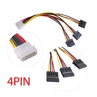 Bonj สายเคเบิลต่อขยาย 4 Pin IDE Molex เป็น 3 สําหรับคอมพิวเตอร์ HDD 1 ชิ้น