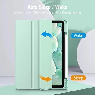 GOOJODOQ 🇹🇭【ไทยแลนด์สปอต】ฝาครอบป้องกัน10.2 gen7/8 lPad case lPad Air3 10.5 พร้อมช่องเสียบปากกาฝาหลังใส กรณีgen9/10 Pro11