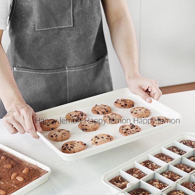 ถาดอบขนม อบเค้กสีขาว  เคลือบ non-stick