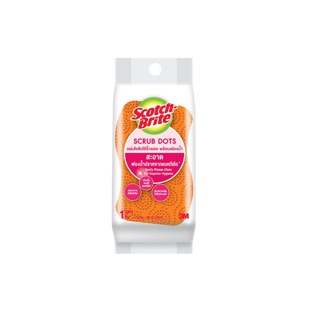 SCOTCH-BRITE® Scrub Dots Non Scratch แผ่นใยขัดพร้อมฟองน้ำสครับดอท รุ่นไร้ริ้วรอย