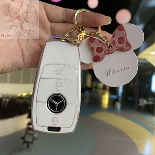 2021 Mercedes-Benz key case C-class c200l หัวเข็มขัดใหม่ e-class e300l ผู้หญิงรถ c260l กระเป๋า A200L shell GLa200