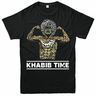 เสื้อยืดคอกลมin stock men casual t shirt khabib nurmagomedov arabic boxing mma ufc  gdPaS-4XL