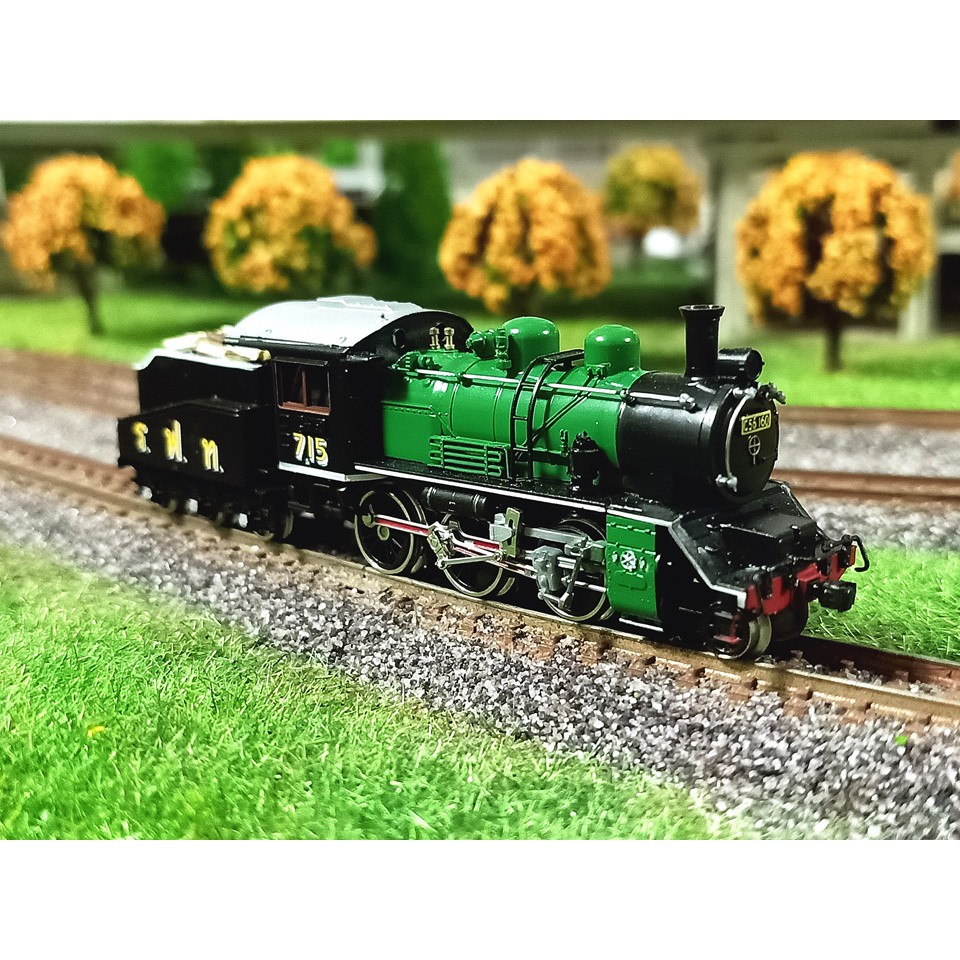 โมเดลรถไฟไทย C56 N Scale * ทำสีใหม่จากรถมือสอง *